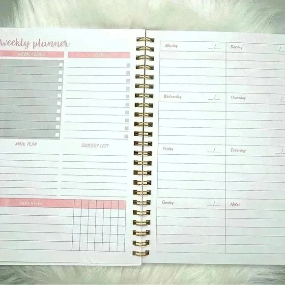 Weekly Planner and Pink Series Highlighter Pen Set Bundle - Picture 4 of 8